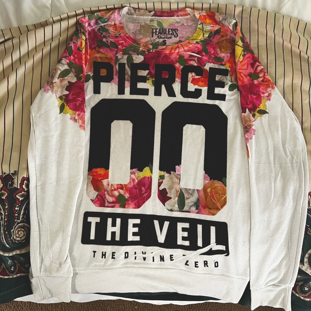 Pierce the Veil Floral Long Sleeve Shirt Sweater MISPRINT